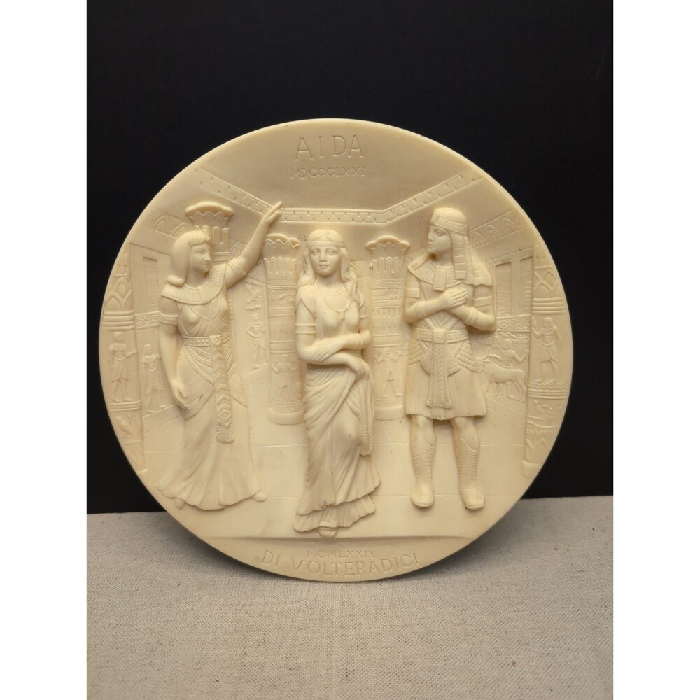 Vintage Aida La Scala Opera 3D Collectors  Plate - 1979 The Museum Milan Italy